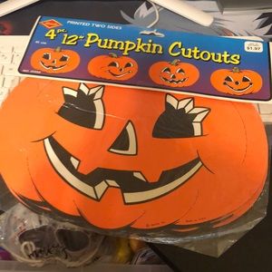 Vintage 1990 pumpkin cutouts. USA